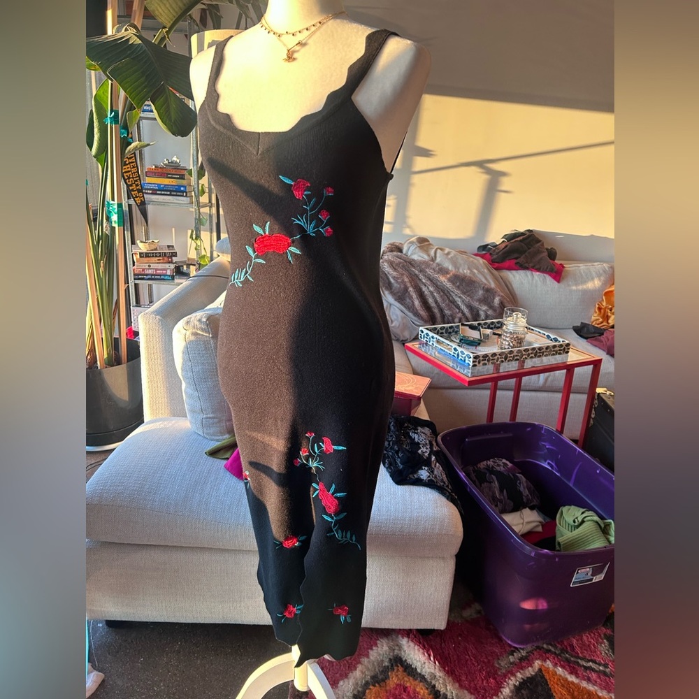 Rihoas Black Floral Dress - Picture 6 of 8